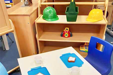 Tavistock Preschool | About us - image of area setup for play in the preschool