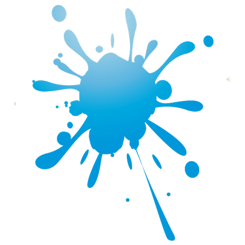 Blue Paint Splat